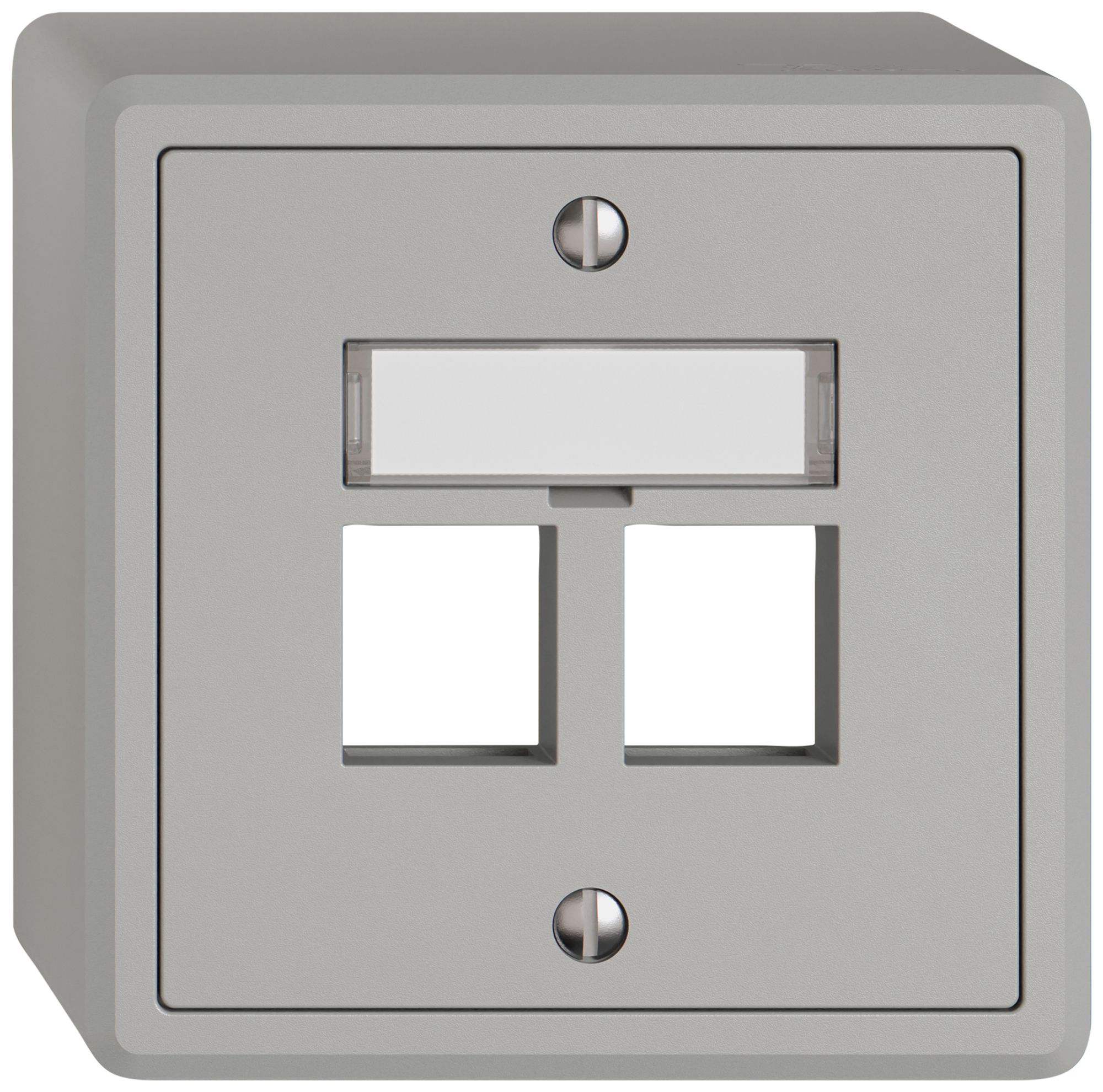 Kit de montage AP EDIZIO.liv Keystone SNAPFIX® droit 2× grc