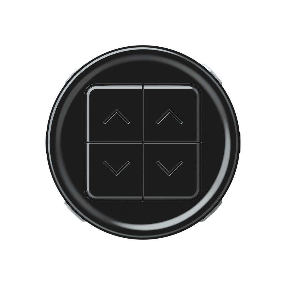 Interruttore tapparelle origin 2P 4×tasti Ø60mm nero