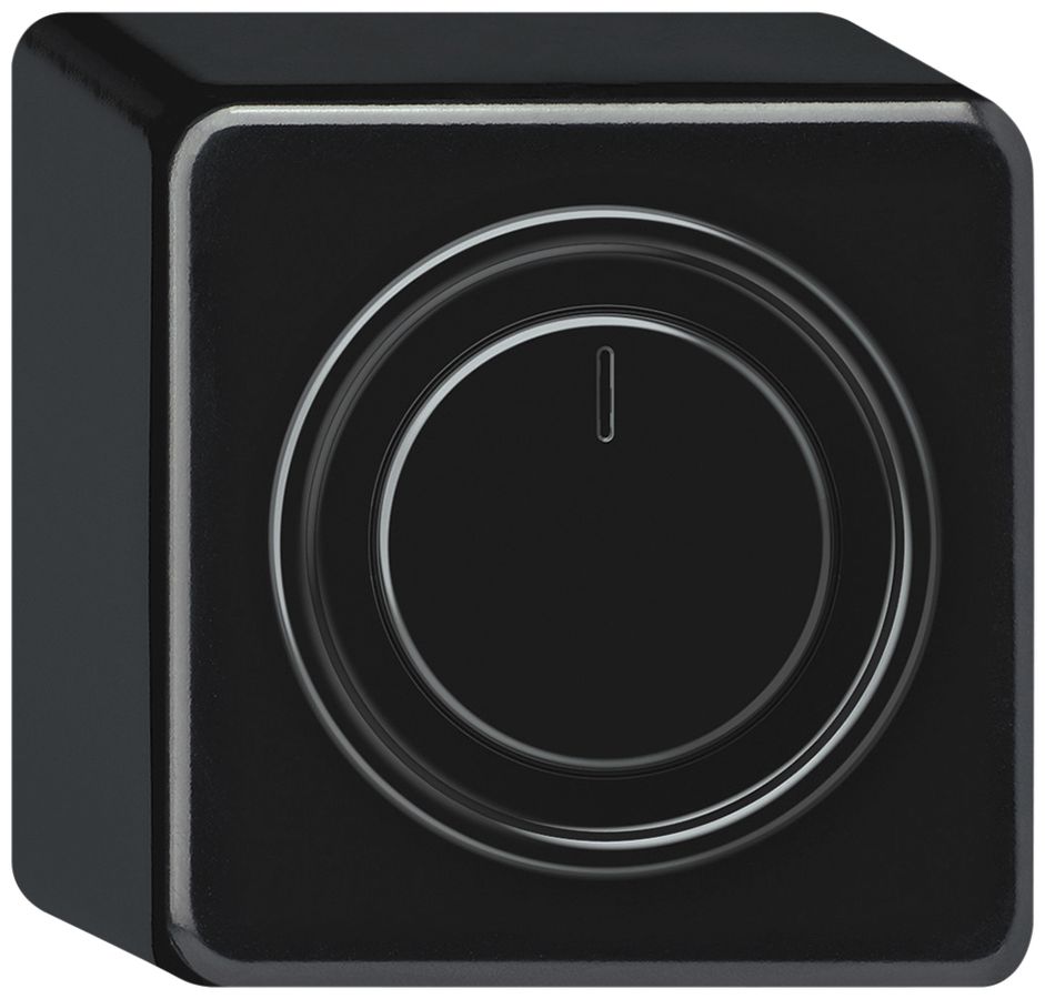 AP-Drehdimmer Uni-LED origin Phasenanschnitt 20…250VA 88×88mm sz