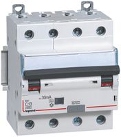 Fehlerstrom-/Leitungsschutzschalter Legrand B 4P 25A 6000A 30mA Typ A