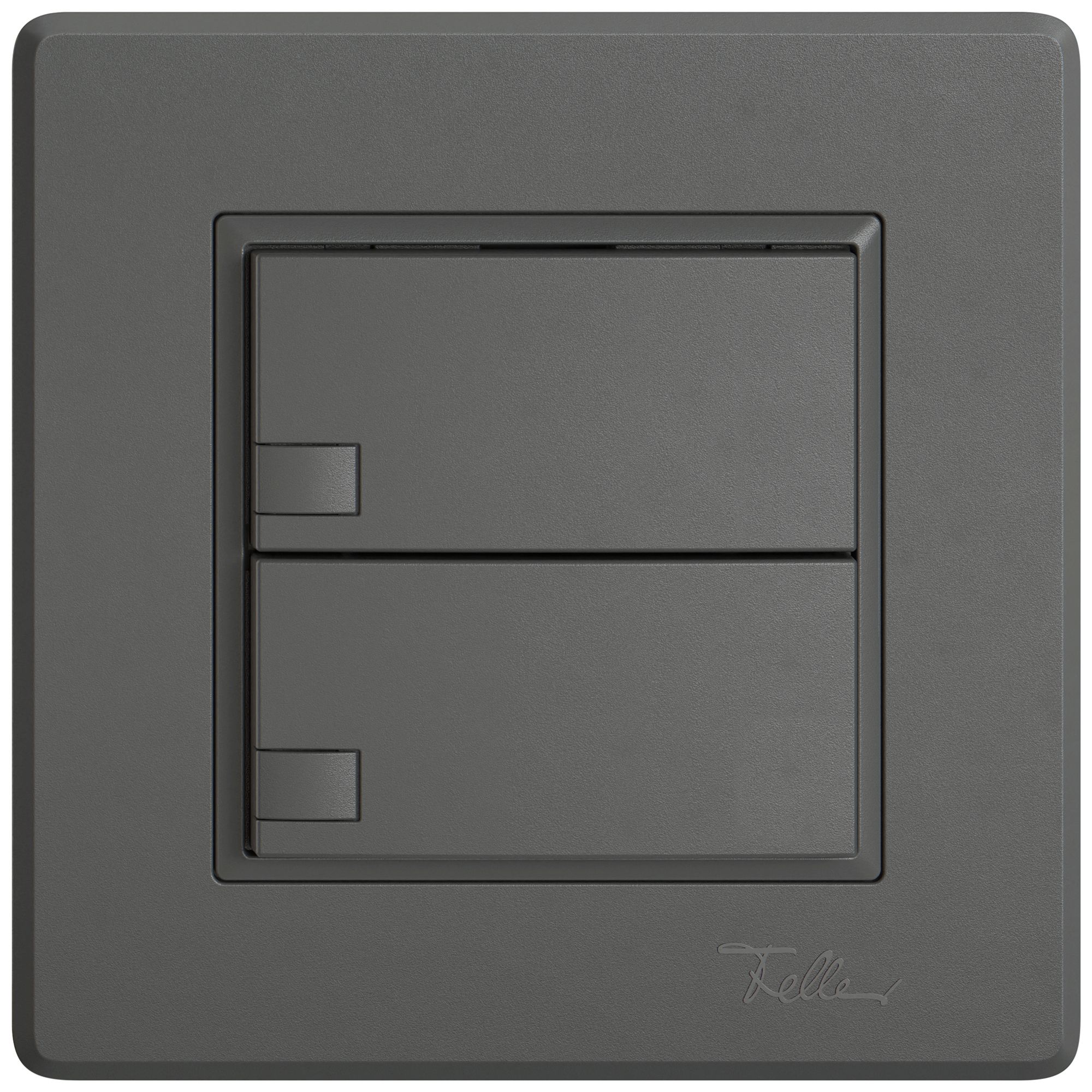 Poussoir KNX RGB ENC EDIZIO.liv SNAPFIX® capteur temp.s.LED 2× comm.1T grf