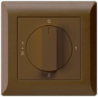 UP-Drehschalter kallysto.line 1/1L braun mit Drehgriff