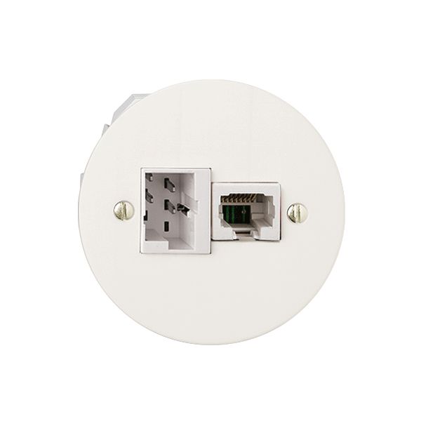 Einsatz zu UP-Anschlussdose xDSL RJ45/TT83 weiss ITplus mit Filter