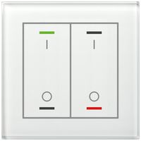 UP-Taster KNX RGBW MDT GTL-2TBW.02S 2T/4B Temp Glas weiss "I/O"