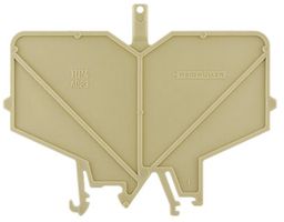 Abschluss-/Zwischenplatte Weidmüller HP 2 ADP2 59.5×3mm beige