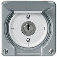 Interruttore a chiave robusto interruttore seriale 16A 250V 86×86mm alluminio