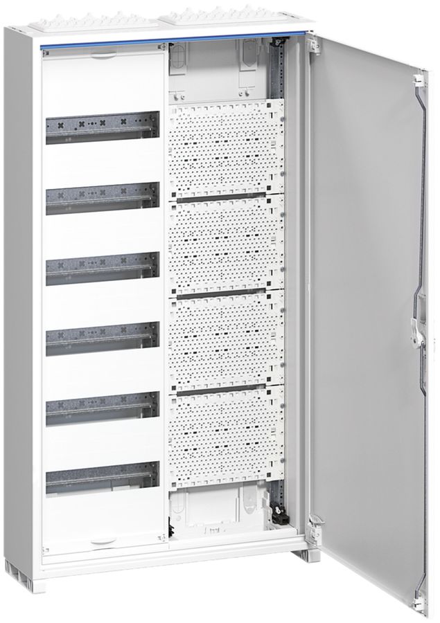 Distributore AP Hager univers 6 file 72UM porta IP44 550×950×165mm