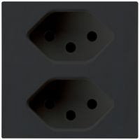 Spiegelschrank Steckdose Hager, 2×T13, D, schwarz