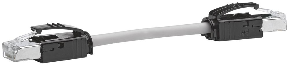 Modbus-Leitung Hager HTG480H 0.2m mit RJ45-RJ45