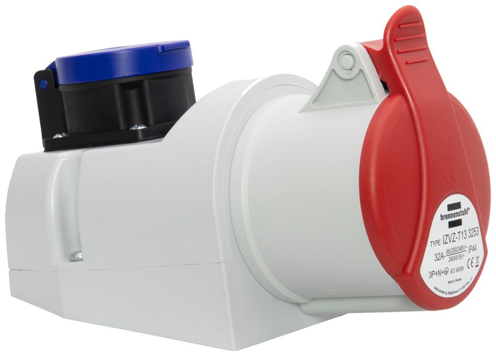 AP-Steckdose Brennenstuhl 1×CEE32/5+1×T13 (IP55) IP44