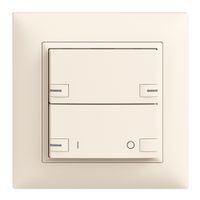 Set frontale INC EDIZIOdue zepAIR ON/OFF 1C senza designazione con LED crema