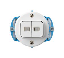 Einsatz zu UP-Leuchttaster basico 2L WW/1L weiss