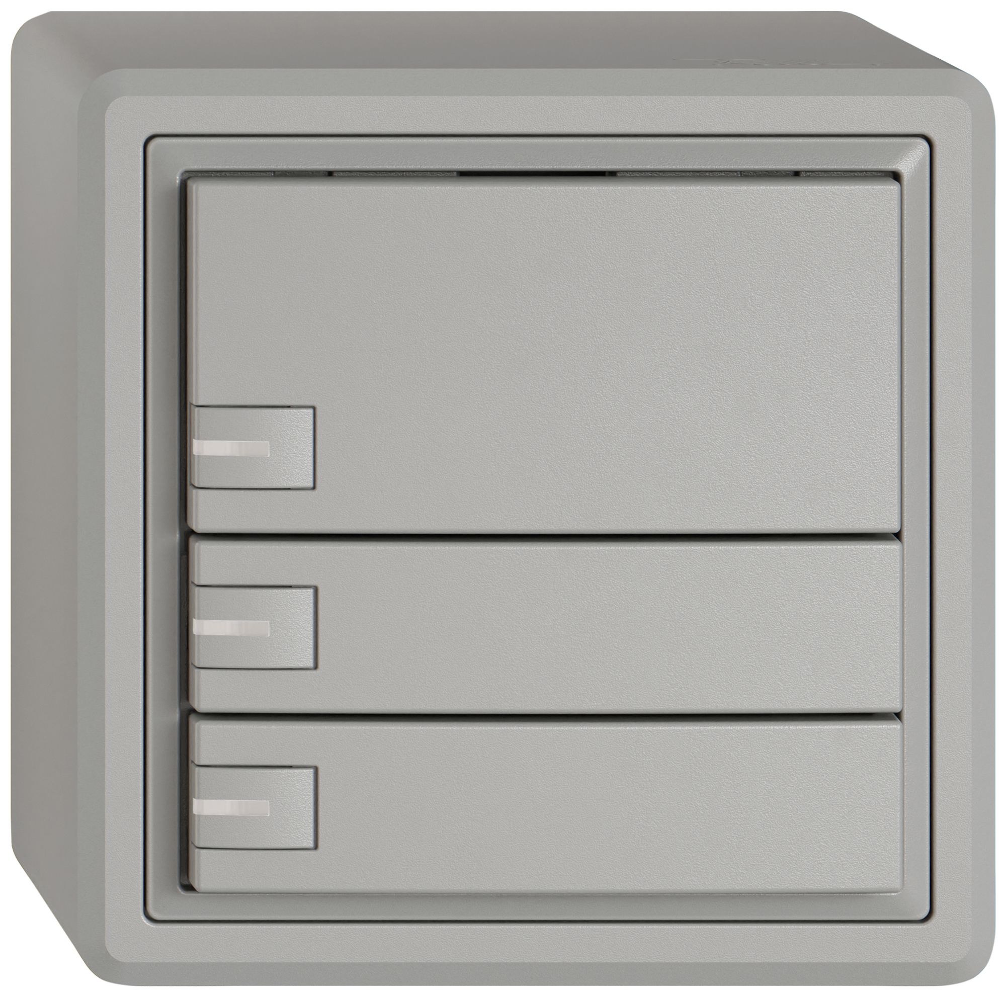 Pulsante KNX RGB AP EDIZIO.liv SNAPFIX® sensore temp.RGB-LED 3× com.1T grc