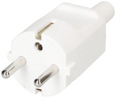 Spina mobile Schuko MAX HAURI L+N+PE 16A 250V 0.75…1.5mm² bianco