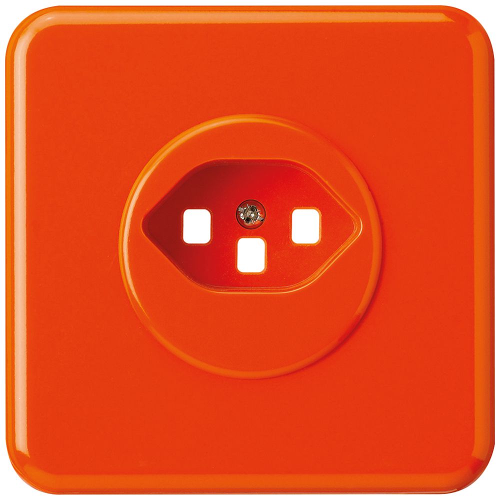 Kit frontal ENC basico type 23 orange 86×86mm pour bornes à vis