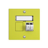 Audiodose Push Type EDIZIOdue F, 1×, Beschriftungsset, lemon