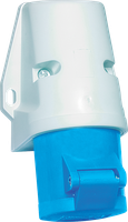 AP-Steckdose CEE Bals 3P 16A 230V 6h blau IP44 vernickelt Quick C.