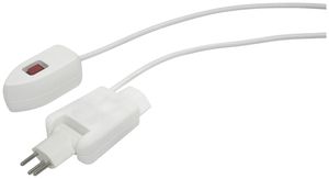 Zwischenstecker MOUSE KABEL T12/T13 mit Schalter 2m weiss