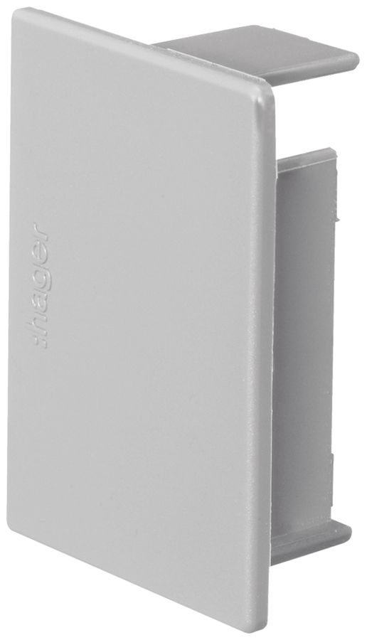 Endstück Hager tehalit.LF/LFH 57×40mm grau IP30