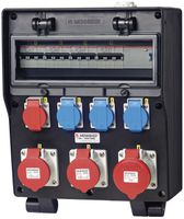 Stromverteiler EverGum 63A 1×FI 4×LS 3×T23 1×T25 2×CEE16A 1×CEE32/5L