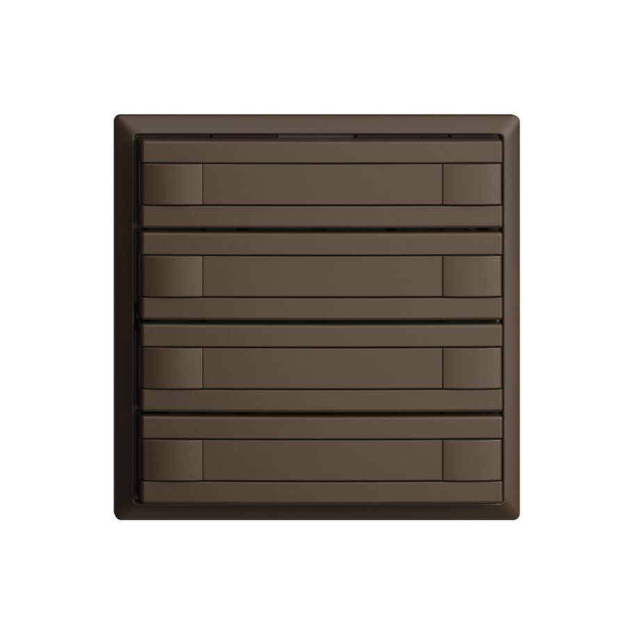 UP-Universaltaster 8×1T EDIZIOdue coffee, mit Papier, ohne LED