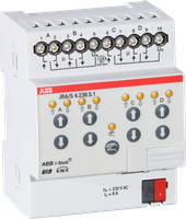 REG-KNX-Jalousieaktor ABB 4-fach 6A 230VAC, mit Handbet.