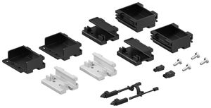 Kit di bloccaggio Rittal DK 7979.001 copri presa per VX IT nero