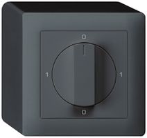 AP-Drehschalter kallysto 0/1L anthrazit mit Drehgriff