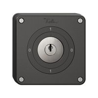 Interrupteur rotatif NUPU NEVO, 0/1L, avec serrure&2 clés, KS, 0-1-0-1, noir