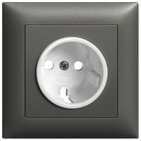 Frontset EDIZIOdue Schuko schwarz