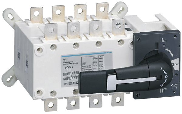 EB-Lastumschalter Hager 4L 125A für Montageplatte