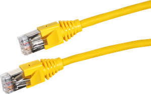 Patchkabel  S/UTP 2RJ45 1.5m gelb halogenfrei