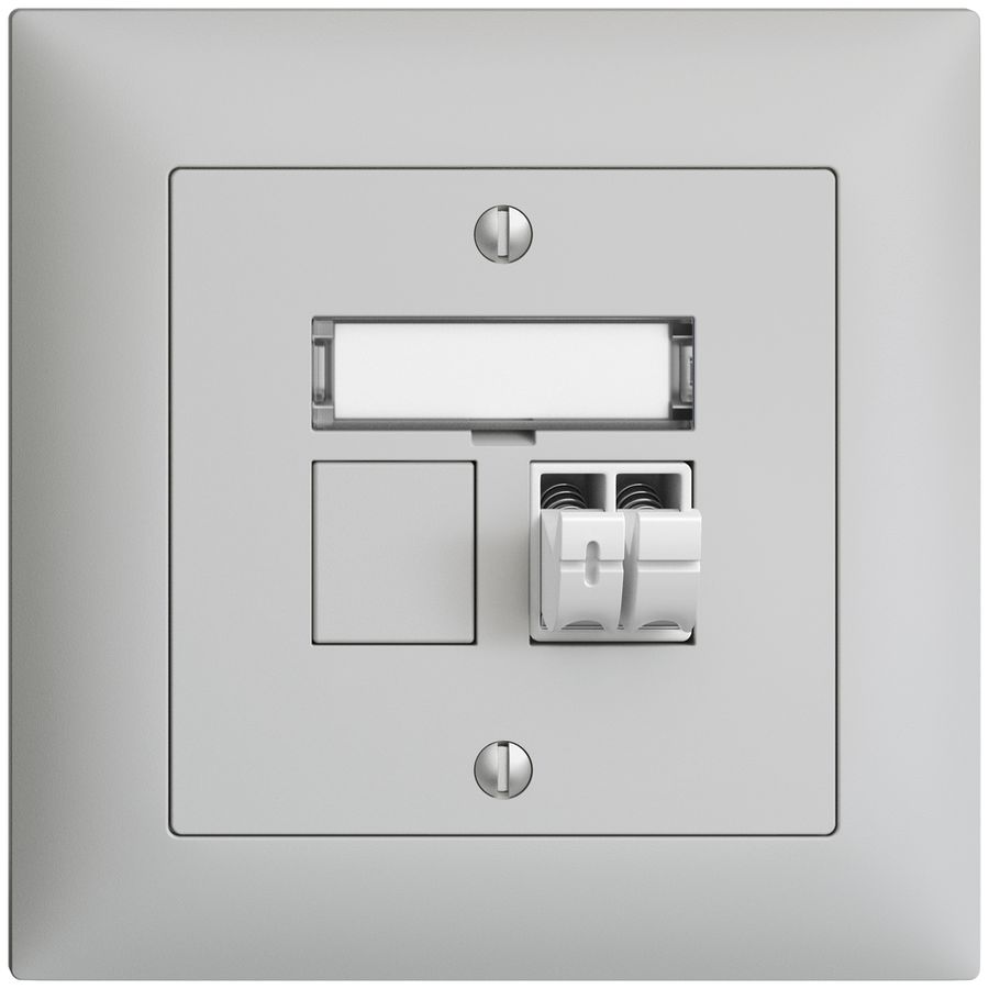 UP-Audiodose Push Type EDIZIOdue FMI, 1×, Beschriftungsset, hellgrau