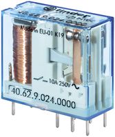 Relais de commutation Finder 40, 2W 10A/12VDC AgNi 288Ω 0.5W 5.0mm RT II