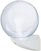 Applique ALC con vetro  a bolle, bianco