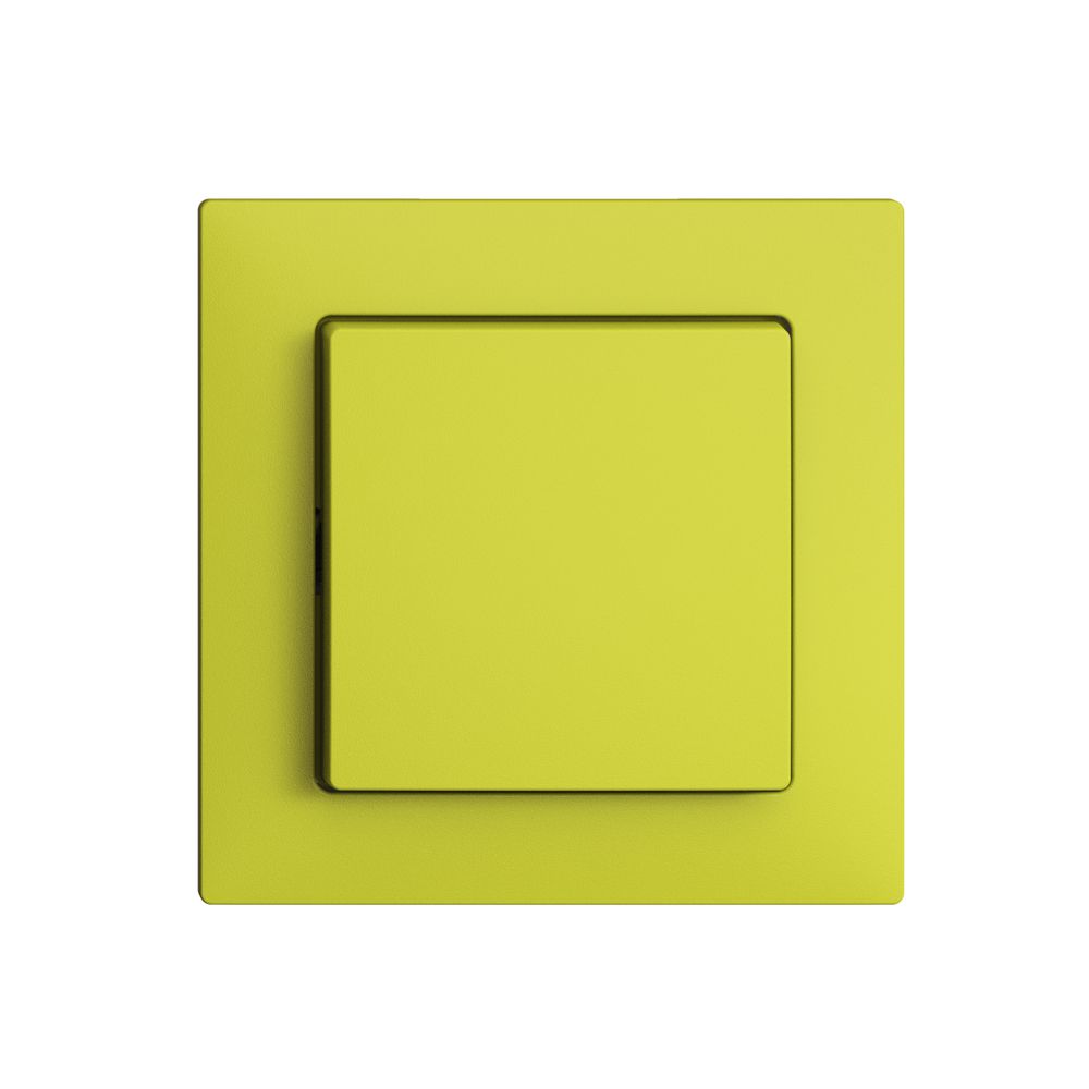 Frontset EDIZIOdue lemon 60×60mm für Druckschalter