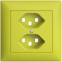 UP-Frontset EDIZIOdue lemon 88×88mm 2×T23