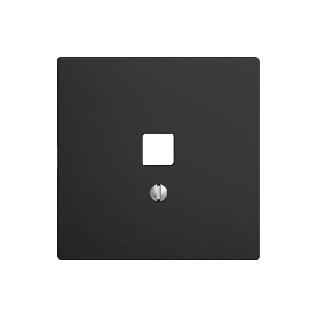 Kit frontal EDIZIOdue noir 60×60mm pour interface USB