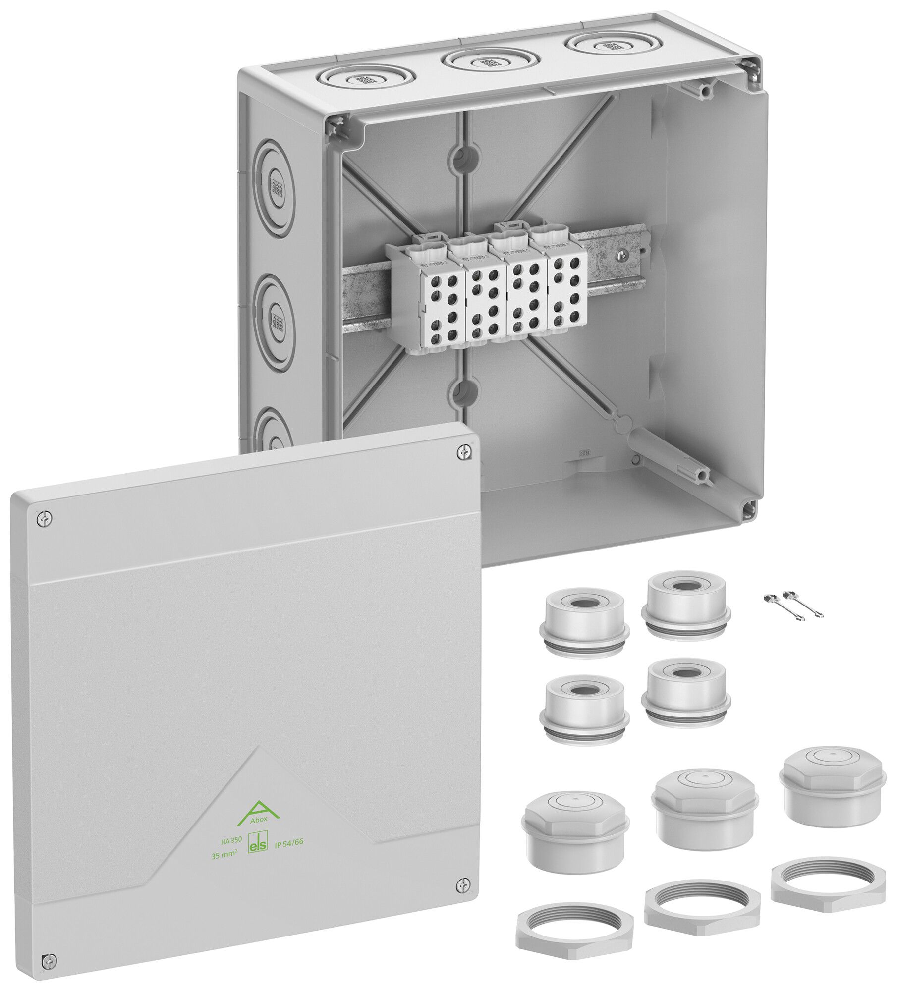 Boîte de dérivation AP Spelsberg Abox HA 350 252×252×120mm IP66 gr