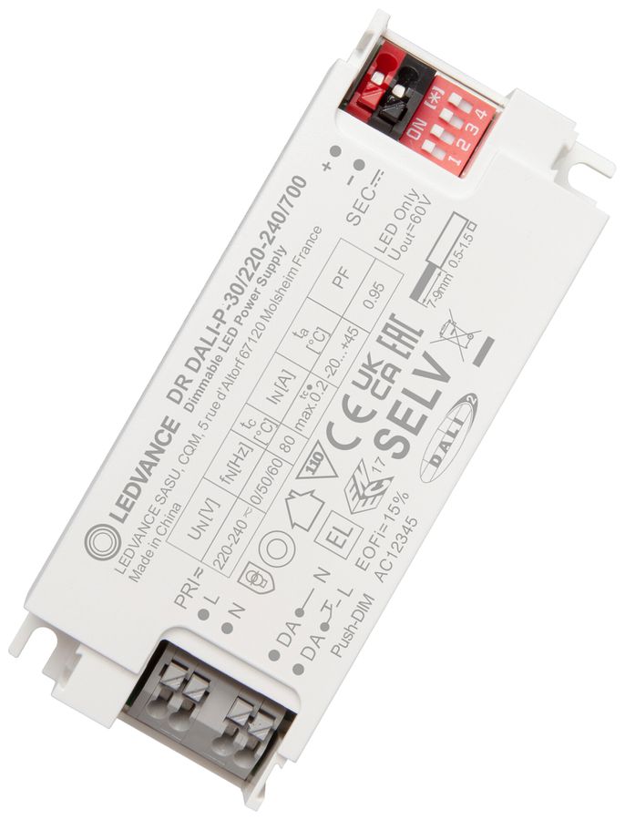 Alimentation LED LEDVANCE DR OEM 30W 60V 150…700mA DALI 105×45×25mm