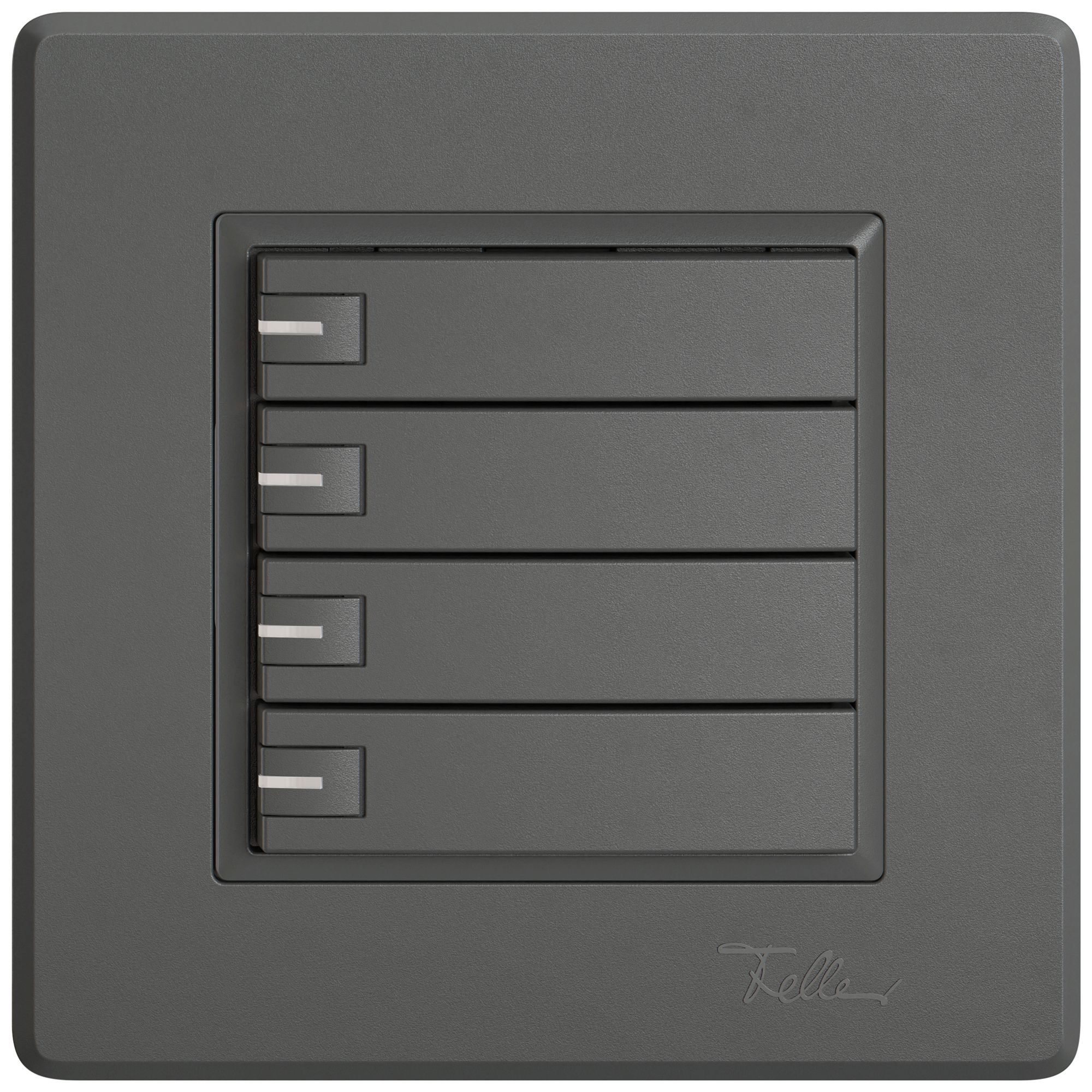 Poussoir KNX RGB ENC EDIZIO.liv SNAPFIX® capteur temp.RGB-LED 4× comm.1T grf