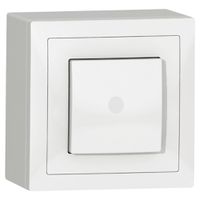 AP-Leuchtschalter SIDUS A 3/K weiss glänzend