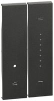Tastenabdeckung Living Now 2 Module für Dimmer schwarz