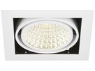 Downlight LED SLV KADUX 27W 3350lm 940 30° DALI 195×195mm blanc