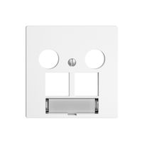 Kit di copertura EdizioDUE F, p.presa multimedia EASYNET, p.2×RJ45 S-One, bianco