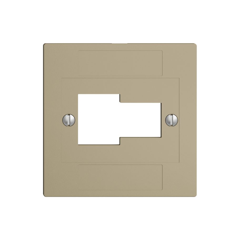 Frontplatte 1×TT,1×RJ45 vanille ITplus ITM EDIZIOdue