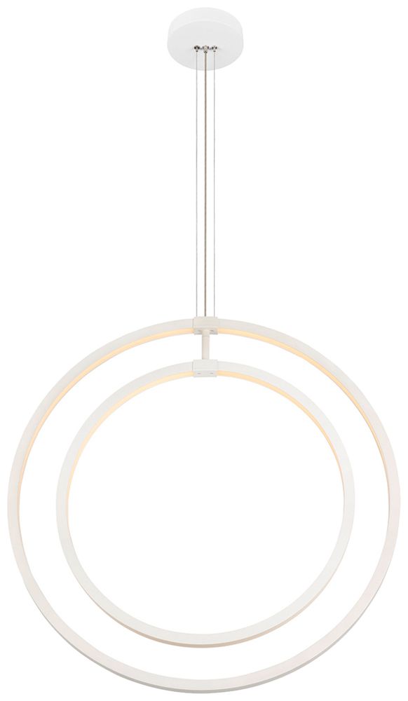 LED-Pendelleuchte SLV ONE VERTICAL 40W 2550lm 2700/3000K Ø800×30mm weiss