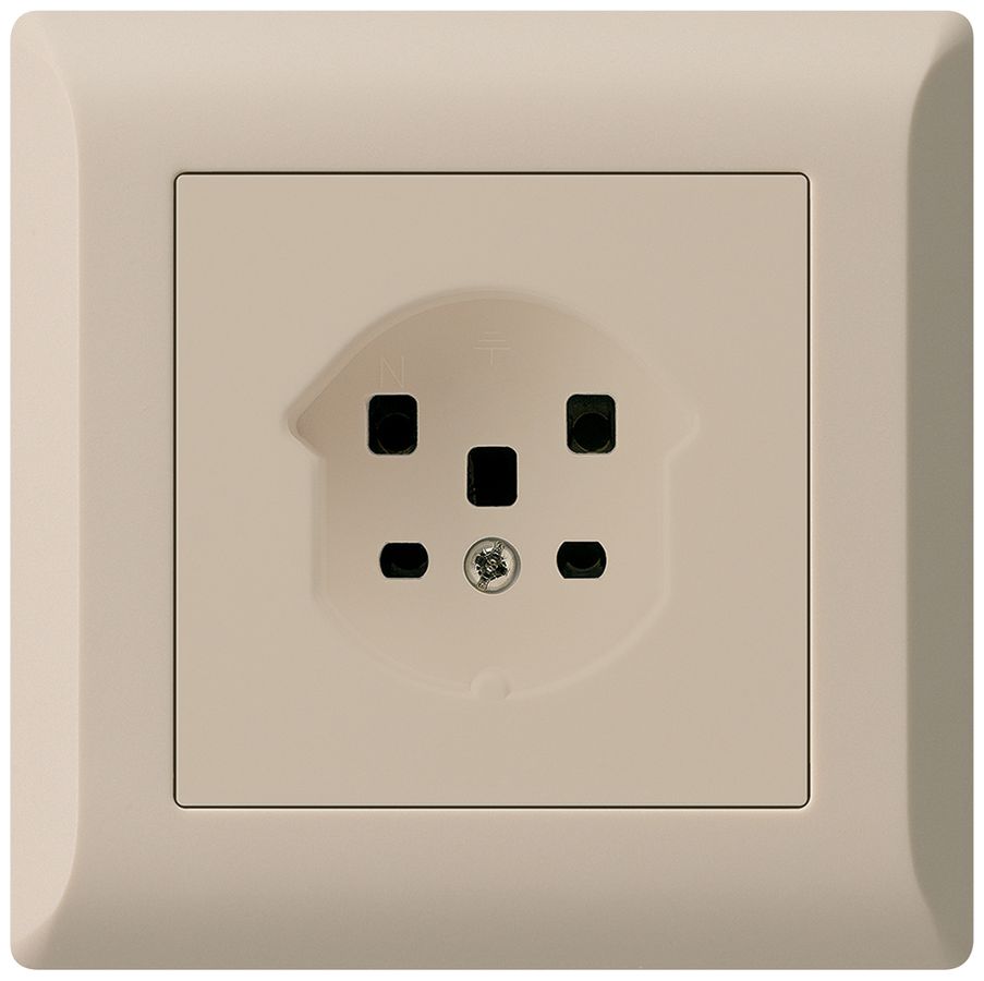 Prise ENC kallysto.line T25 beige bornes à vis