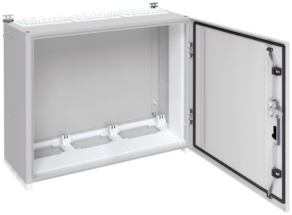 Armadio murale Hager univers con porta piena CP I IP55 800×800×275mm RAL 7035