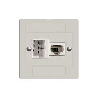 Inserto p.presa di raccordo INC xDSL RJ45/TT83 gr chiaro ITplus EDIZIOdue filtro